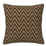 housse coussin polyester motif géométrique moderne marron blanc salon chambre voiture