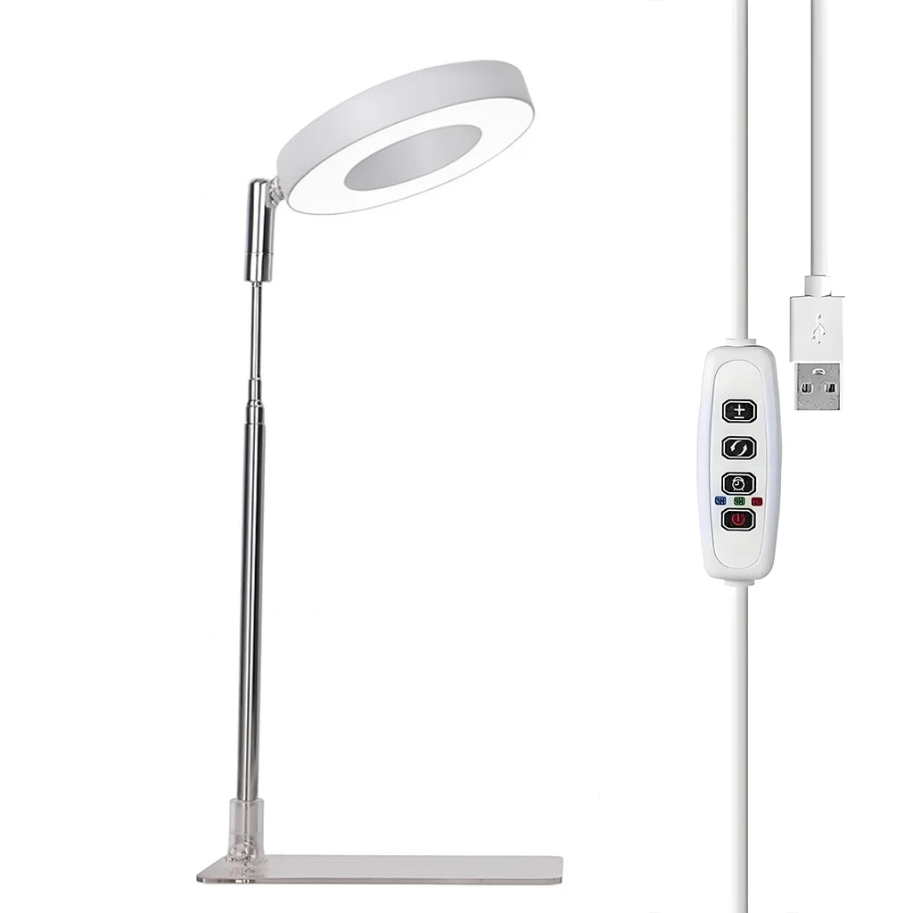 lampe led plante réglable télécommande support flexible hauteur ajustable base détachable modernes minimalistes