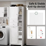 Panier à linge pliable intégré dans l'armoire haute - Fonctionnalité pratique