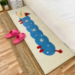 tapis moderne dessin animé beige bleu rouge antidérapant polypropylène pile désossée salon chambre