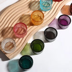 bougeoirs rose rayées modernes support bougie décoration table mariage tealights pack 10