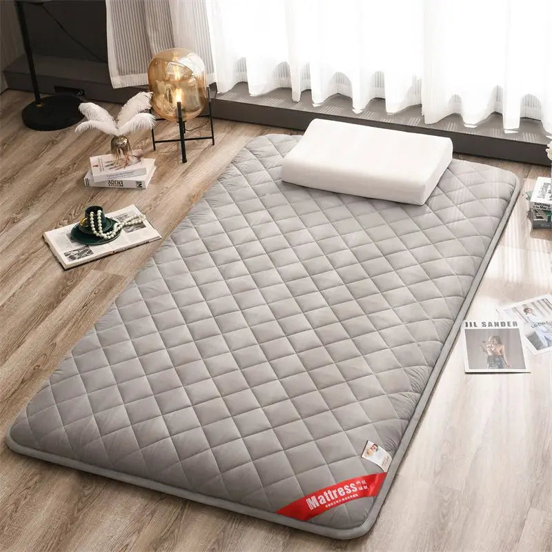 matelas mousse mémoire forme matelas gris quilté moderne couche canapé dormir antidérapant épais solide