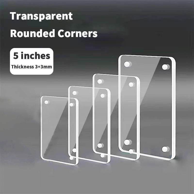 cadre photo transparent aimants moderne sans motif 10x15cm 13x18cm 21x29.7cm 9x13cm