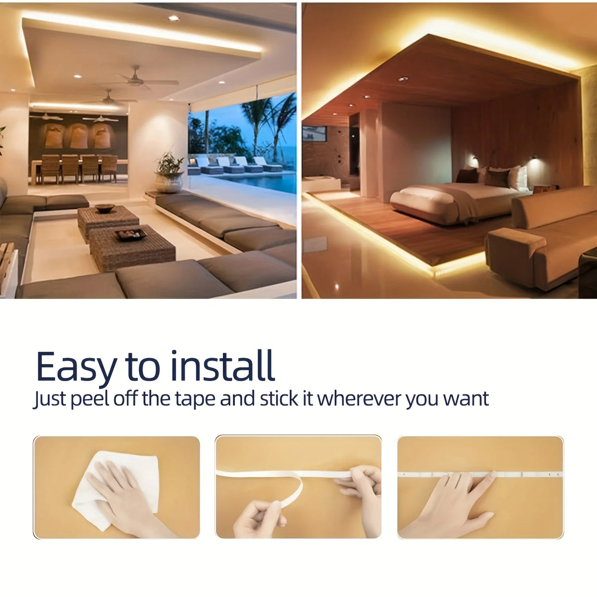 Bande LED USB multicolore pour décoration