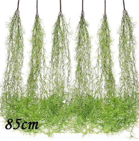 panier suspendu rotin osier jardinière murale fleurs artificielles décoration jardin rustique marron clair