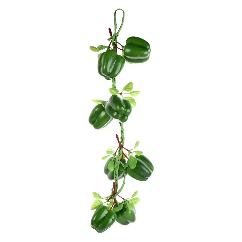 décoration murale guirlande fruits artificiels moderne réaliste clips vert rouge jauneintérieur