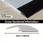 joint transition auto adhésif beige noir gris brun clair aspect bois moderne epaisseur 3cm