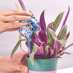arroseur siphon moderne rouge bleu vert points colorés opacité auto irrigation plantes