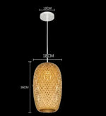 lampe suspendue tissage rotin naturel moderne rustique pince lampe câble électrique opacité led chinois