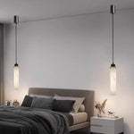 lampe suspendue marbre moderne blanc noir salle bain salon chambre