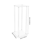 supports décoratifs transparents géométriques modernes événements pack 10 différentes couleurs