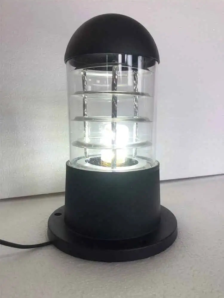 lampe table moderne transparente noir sans ampoule industrielle e27 led aluminium ip65