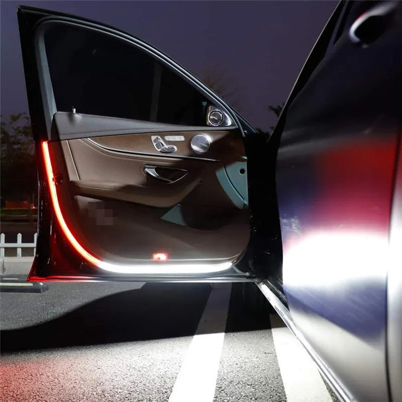 bande lumineuse voiture adhésive blanc bleu led continue moderne facile