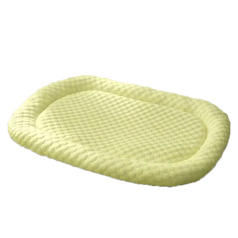 coussin chien respirant coton moderne bleu gris vert doux adhésif