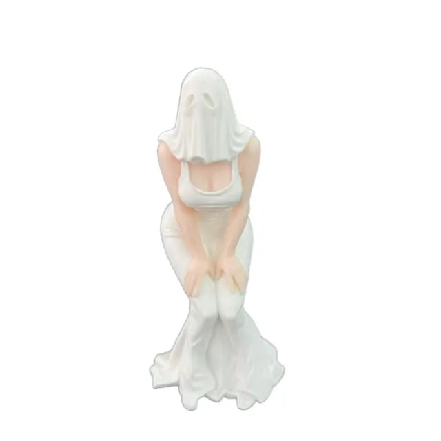 statue fantôme otaku main fille blanche détails sculpturaux ornement décoration chambre collectible moderne