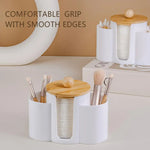 organisateur cosmétique transparent moderne brosse lingettes éponge rangement maquillage portable salle bain