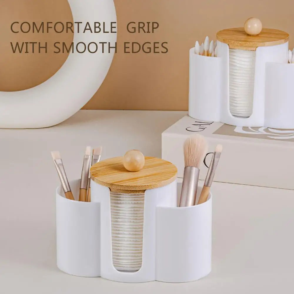 organisateur cosmétique transparent moderne brosse lingettes éponge rangement maquillage portable salle bain