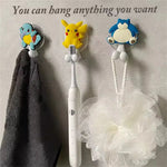 porte brosse dents murale pokemon pikachu squirtle bulbasaur ventouse salle bain
