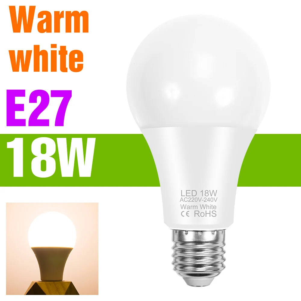 ampoule led 2800k 6500k e27 moderne blanc chaud froid opacité mat 20000h