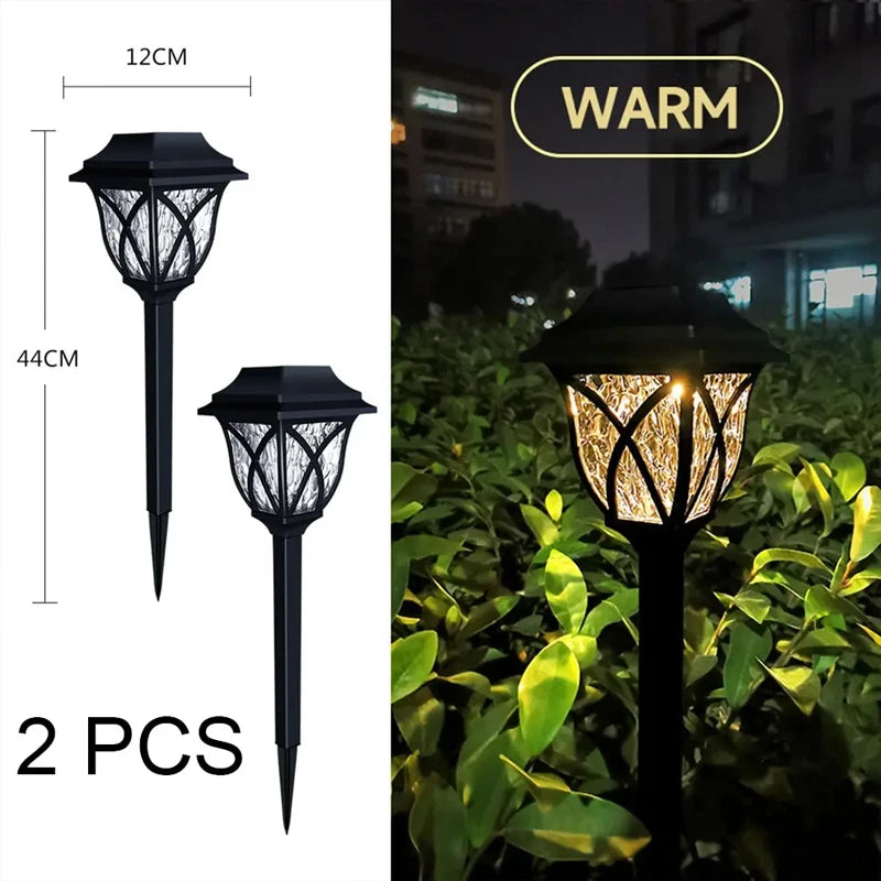 lumière solaire noire transparente classique spike jardin auto on off floralextérieur résistante