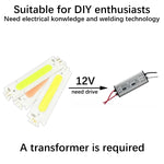 ampoules led cob 12v 2w vert clair orange blanc modernes diodes puces aluminium