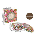 bougies parfumées boîte florale artistique motifs colorés cadeaux anniversaire mariage