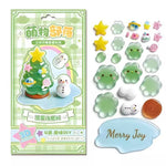 sticker 3d mignon dessin animé rose vert bleu blanc doré floral géométrique enfants classe