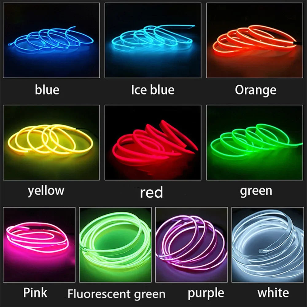 Guirlande lumineuse LED utilisée pour décorer une vitrine de Noël