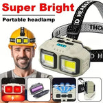 lampe frontale led rechargeable usb mode mouvement camping pêche cyclisme travail montagne