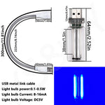 ampoule led usb flexible transparente moderne décoration intérieure multiple couleurs adaptable lumière nocturne rechargeable
