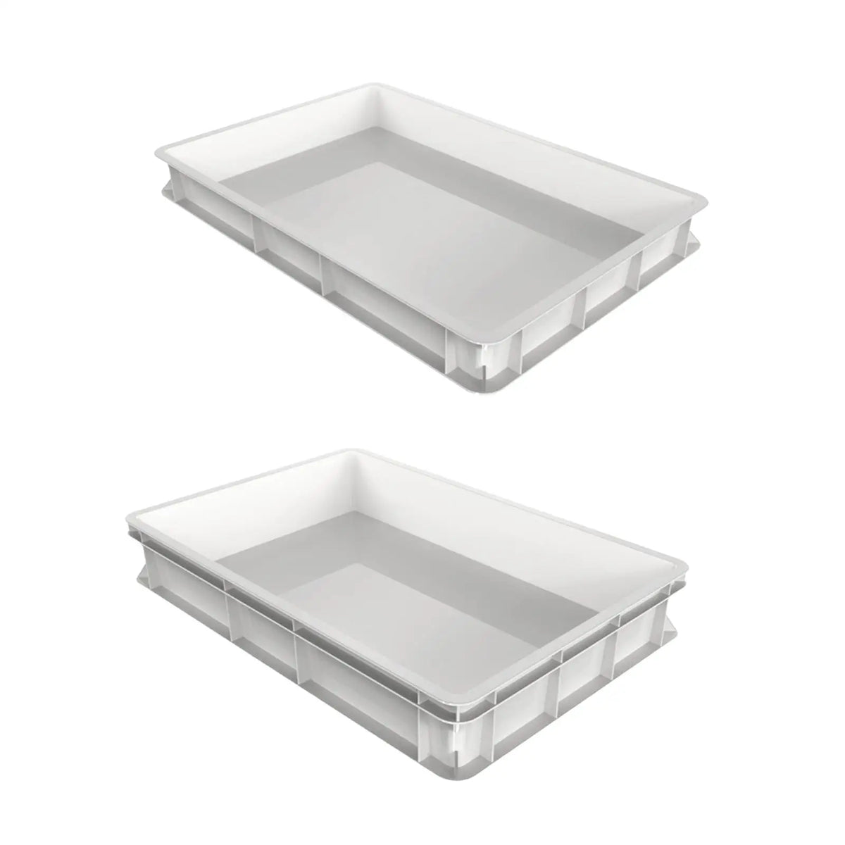 plateau rangement alimentaire industriel gris blanc fruits légumes pizza pâte cuisson bakery kitchen commercial