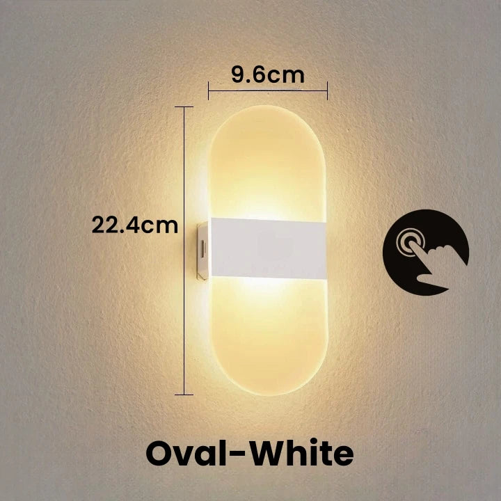applique murale led moderne aimant blanc noir 6000k 3000k usb rechargeable