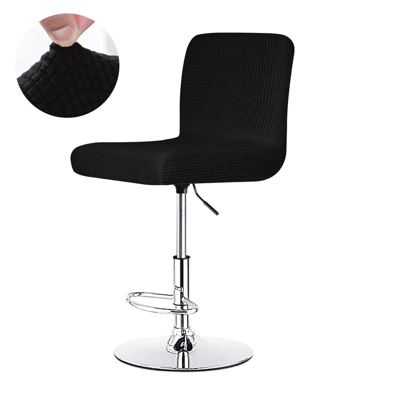 chaise haute moderne tissu carreaux rose gris violet bleu marine beige noir pied rotatif