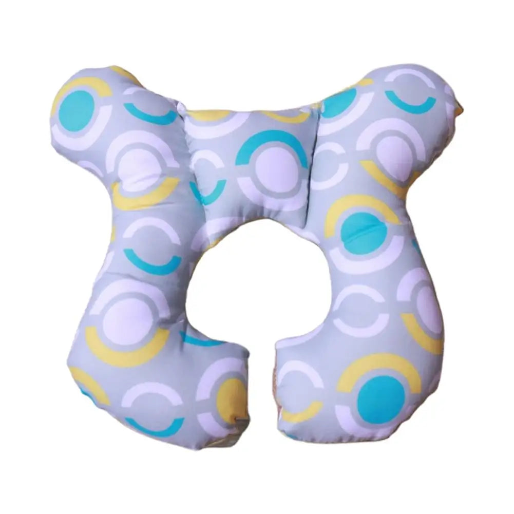 coussin sécurité enfant gris blanc orange bleu jaune points renards oiseaux étoiles ananas confortable