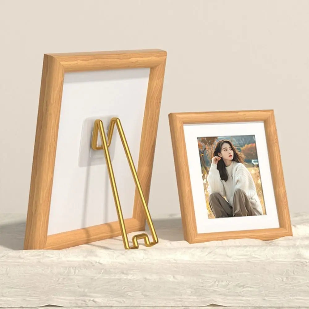 supports cadre photo adhésifs modernes blanc doré argenté lisses opaques 13cm 18cm 23cm