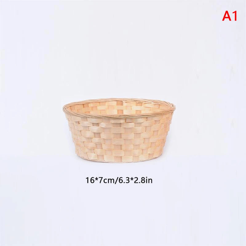 paniers tissage osier naturel réutilisables fruits rangement traditionnels bois bambou