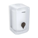 distributeur savon liquide moderne blanc gris mat large capacité central pull