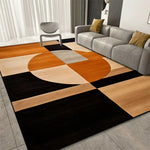 tapis moderne géométrique orange rectangle salon chambre prière extérieur commercialisation