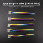 connecteurs rubans led transparent clips câbles couleur moderne facileRGBOCCTBPCOB