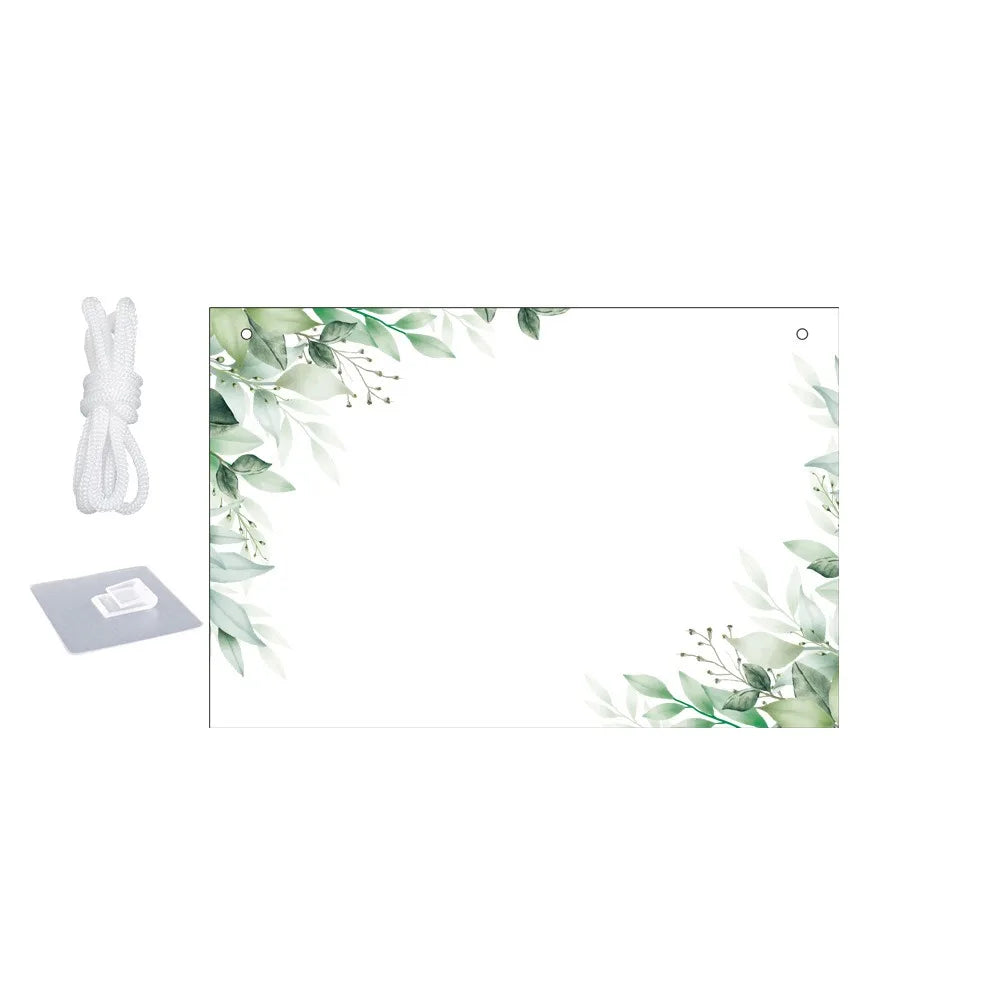 tableau blanc effaçable moderne motifs floraux crochets métalliques transparent marques blancs rouges grille dimensions