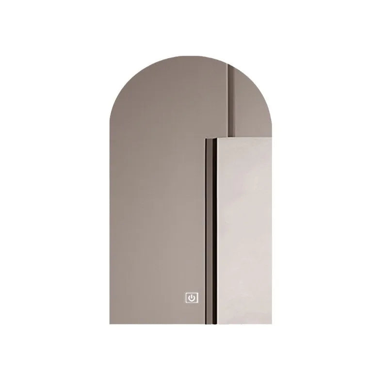 miroir intelligent éclairé led défogage moderne minimaliste gris beige lisse