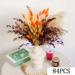 bouquet fleurs séchées naturel rouge blanc orange décoration intérieure automne table vaseHomeAssemblons informations prioritaires