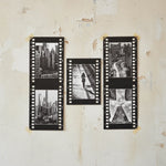cadres photo vintage forme film noir blanc murs décrépis textures rétro photos urbaines