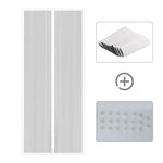 rideau moustiquaire porte maille fine polyester auto fermeture clips noir blanc moderne