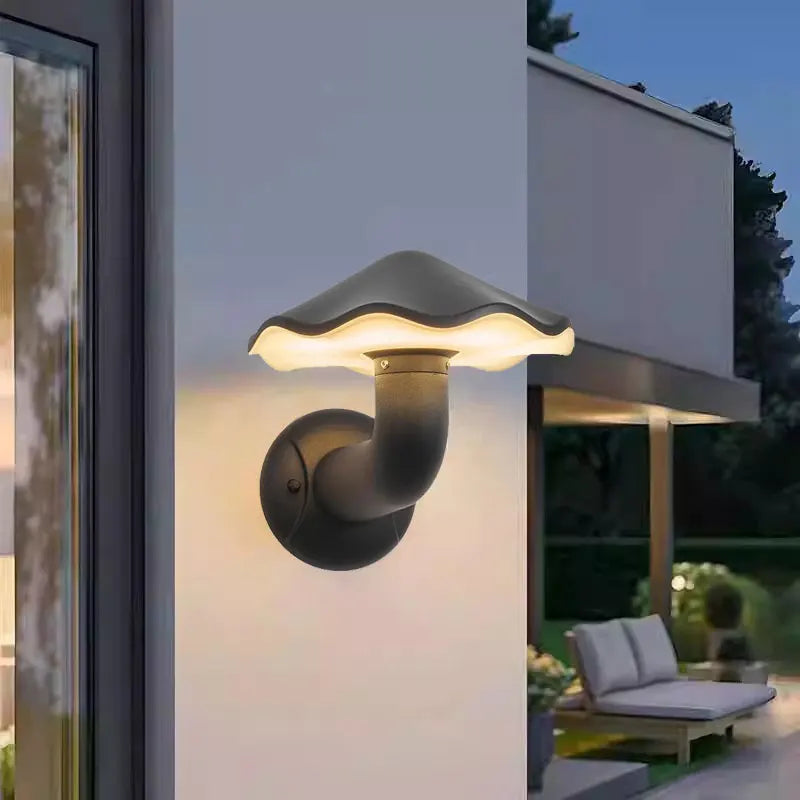 applique murale moderne aluminium noir ip65 12w éclairage maison led 249 2000lm