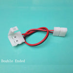 connecteur câble ruban led 8mm 10mm broches blanc rouge noir adhésif