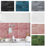 autocollants muraux carreaux noir blanc rose vert bleu gris marbré moderne adhésif