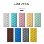 coussins sol auto adhésifs pvc quilted moderne blanc jaune rose bleu marron vert