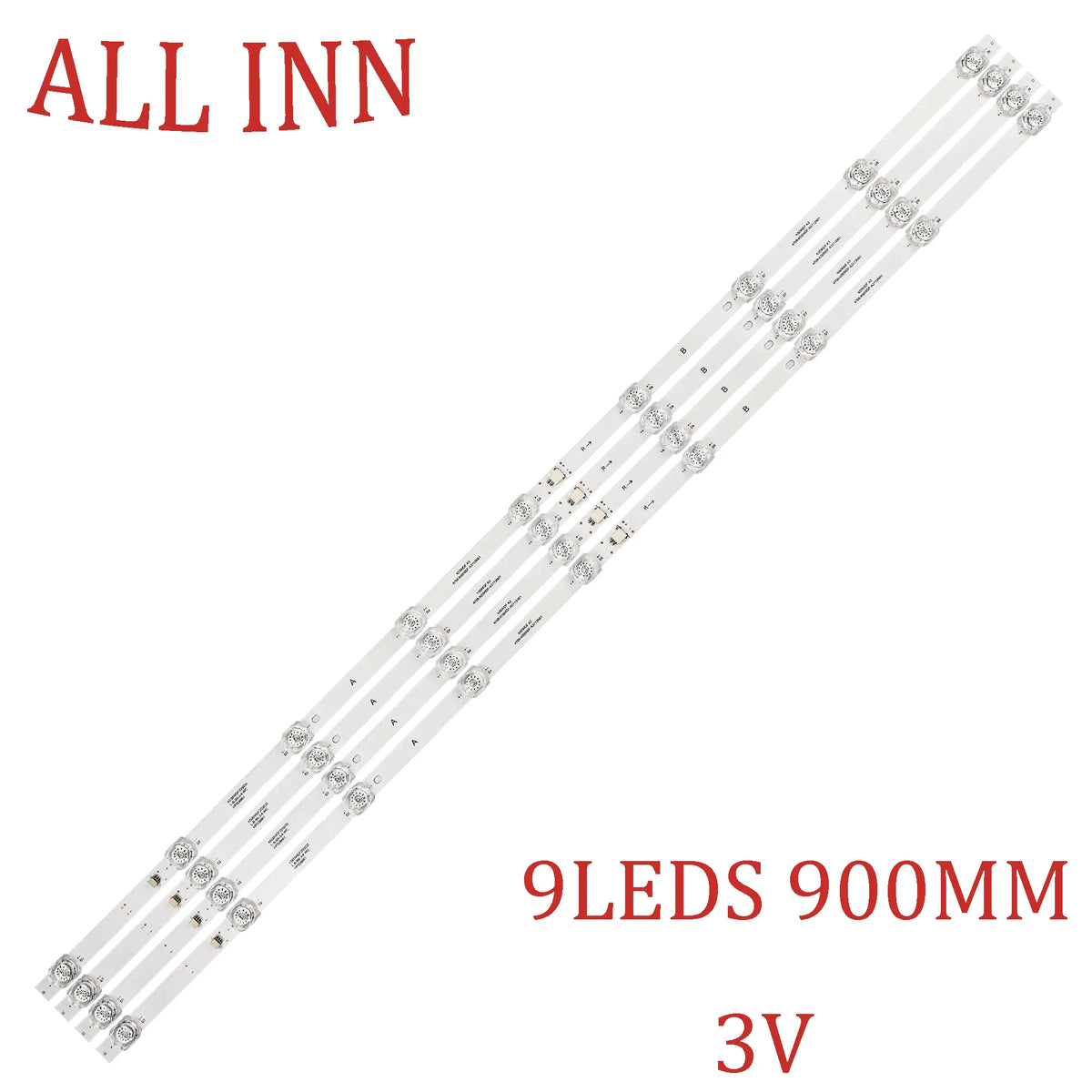 bande led transparente 900mm leds 3v moderne connecteurs