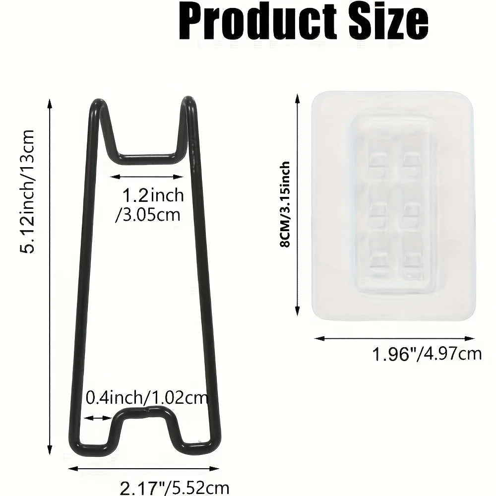 supports photo adhésifs métal noir blanc bois clair décoratifs minimalistes paquet
